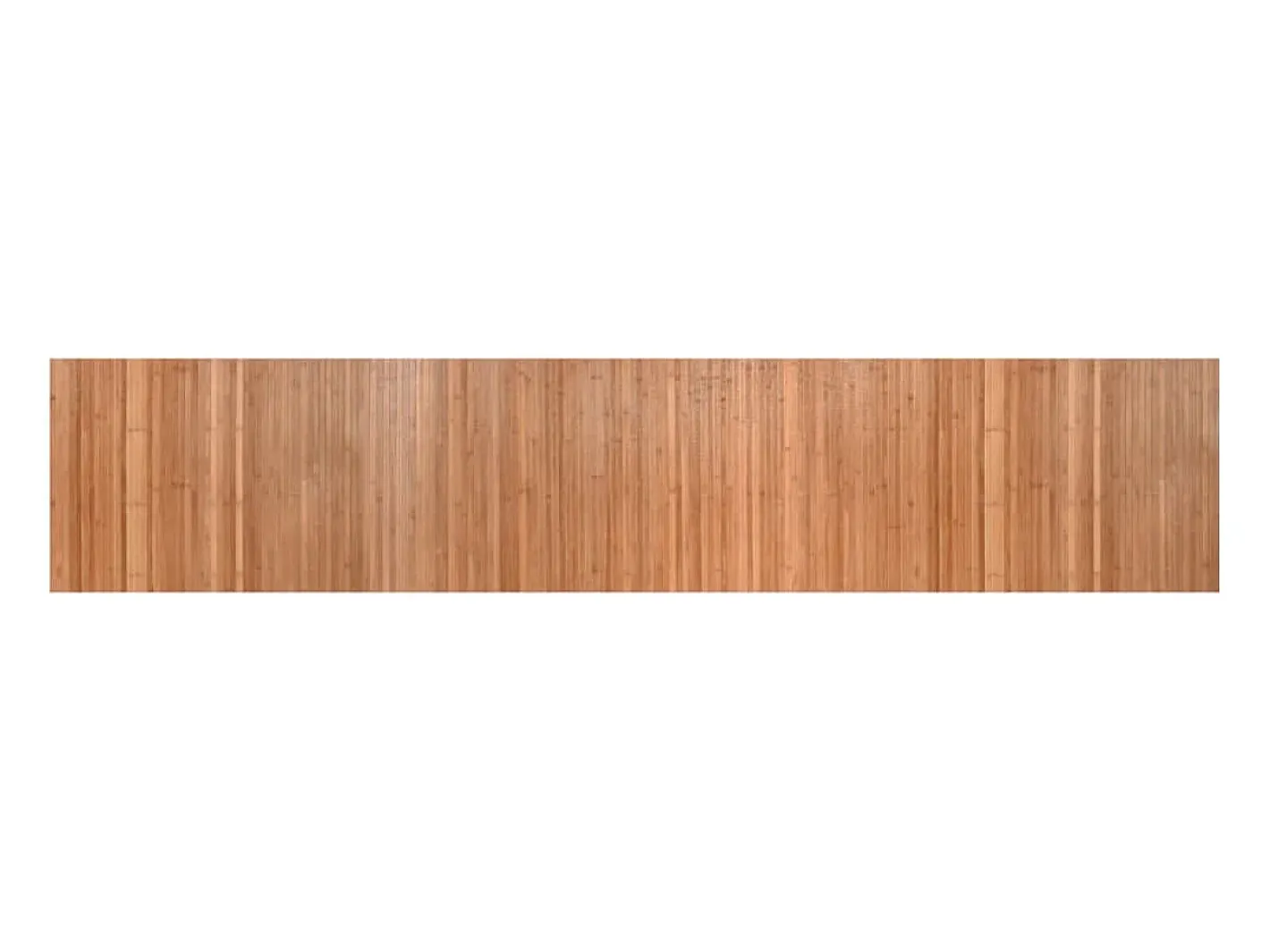Alfombra De Cocina-Alfombra rectangular natural de bambú 60x300 cm Marru00f3n