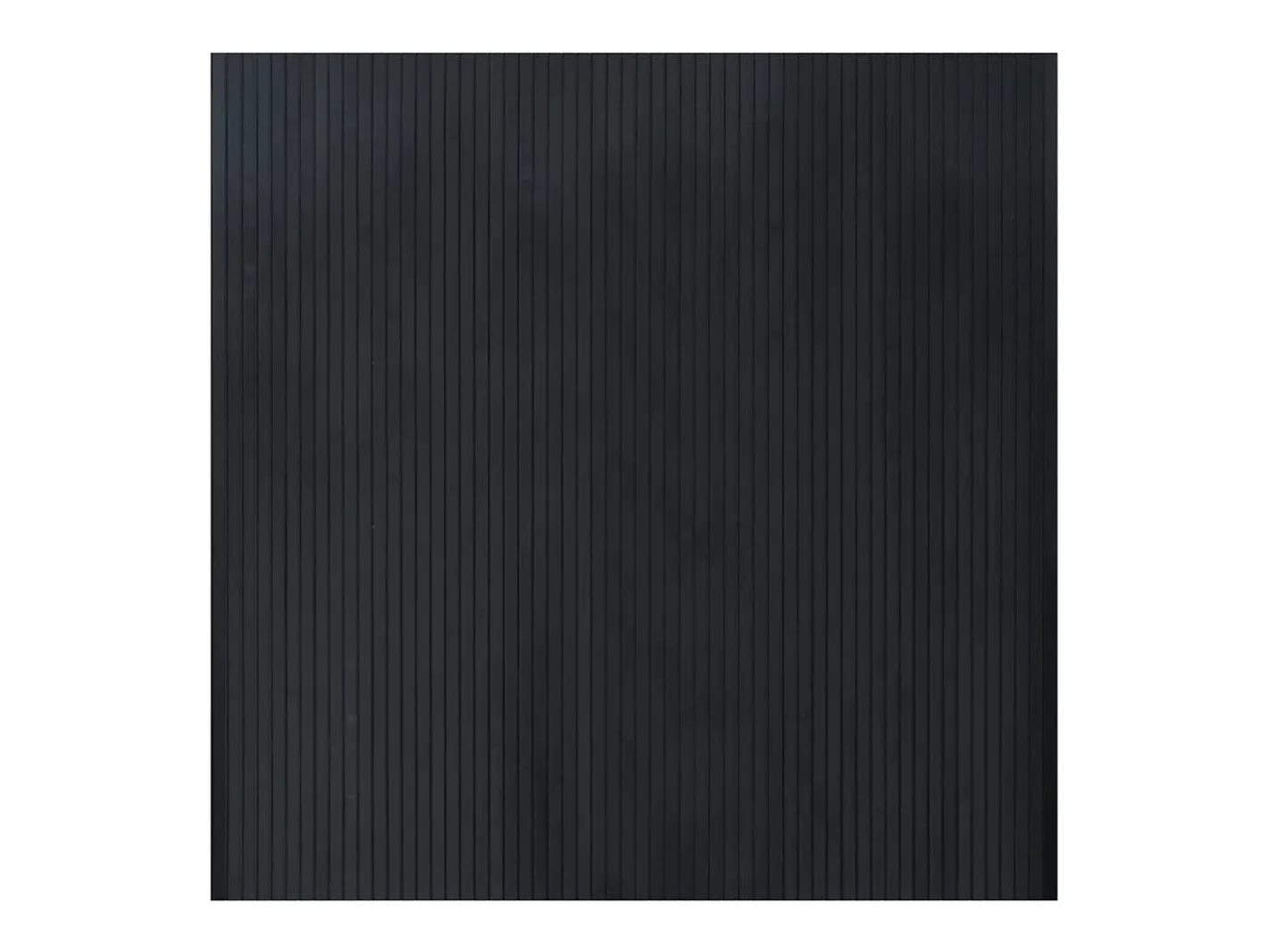 Alfombra rectangular negra 100x100 cm bambú Negro