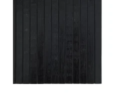 Alfombra rectangular negra 100x100 cm bambú Negro