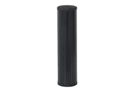 Alfombra rectangular negra de bambú 60x100 cm Negro Clearance