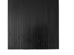 Alfombra rectangular negra de bambú 80x100 cm Negro Hot