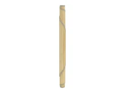 New Clicnbuy Alfombra redonda bambú color natural claro 80 cm Beige