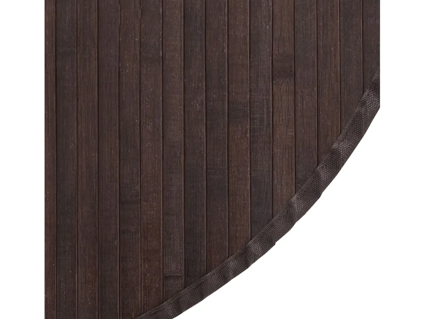 Clicnbuy Alfombra De Salón|Alfombra Redonda-Alfombra redonda bambú marrón oscuro 60 cm Marru00f3n