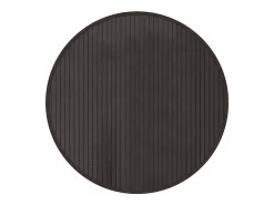 Clicnbuy Alfombra De Salón|Alfombra Redonda-Alfombra redonda bambú marrón oscuro 60 cm Marru00f3n
