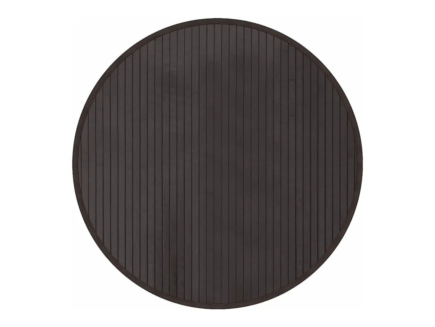 Clicnbuy Alfombra De Salón|Alfombra Redonda-Alfombra redonda bambú marrón oscuro 60 cm Marru00f3n