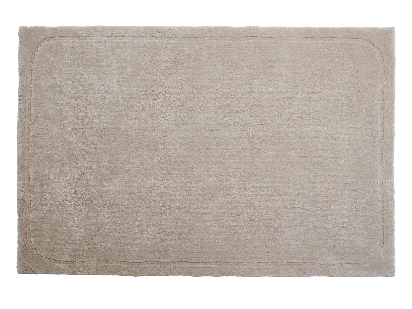 Online Vente-unique Alfombra redonda de pelo medio, 200 x 290 cm, , VELINA Topo