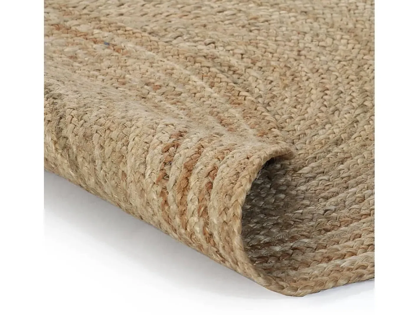 Online Alfombra redonda de yute trenzado 150 cm ES31631 Beige