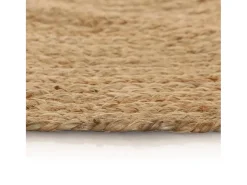 Online Alfombra redonda de yute trenzado 150 cm ES31631 Beige