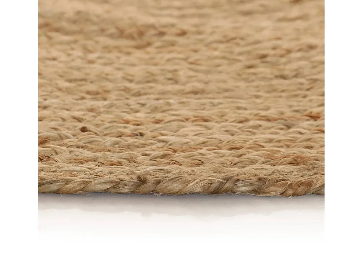 Online Alfombra redonda de yute trenzado 150 cm ES31631 Beige
