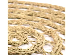 Best Alfombra redonda esparto trípoli 120 cm d&l 120 CM Marru00f3n