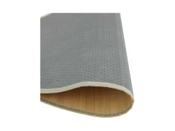 Alfombra De Cocina|Alfombra Redonda-Alfombra redonda natural ligera de bambú de 60 cm Beige