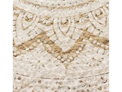 Hot Alfombra redonda yute trenzado estampado 210 cm ES11068 Beige