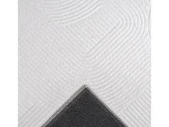 Outlet the carpet Alfombra Rio ala estar antideslizante arco, Blanquecino, 140 x 200 cm Blanco roto