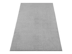 Discount the carpet Alfombra Rio ala estar antideslizante arco, , 160 x 220 cm Gris
