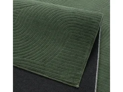 the carpet Alfombra Rio ala estar antideslizante arco, Bosque, 140 x 200 cm Verde esmeralda Best