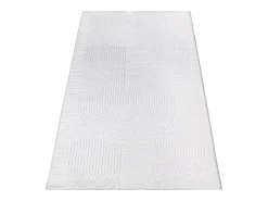 the carpet Alfombra Rio ala estar antideslizante arco, Blanquecino, 200 x 280 cm Blanco roto