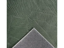 Hot the carpet Alfombra Rio ala estar antideslizante hojas, Bosque, 80 x 300 cm Verde esmeralda