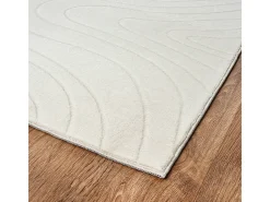 the carpet Alfombra De Salón-Alfombra Rio ala estar antideslizante océano, , 80 x 150 cm Crema