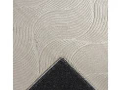 the carpet Alfombra Rio ala estar antideslizante 3D, , 80 x 150 cm Crema Clearance