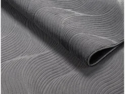the carpet Alfombra De Salón-Alfombra Rio ala estar antideslizante 3D, Antracita, 80 x 300 cm Gris antracita