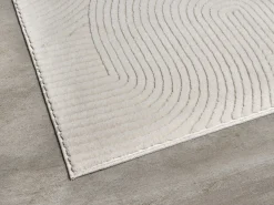 the carpet Alfombra Rio ala estar antideslizante arco, , 240 x 340 cm Crema Outlet