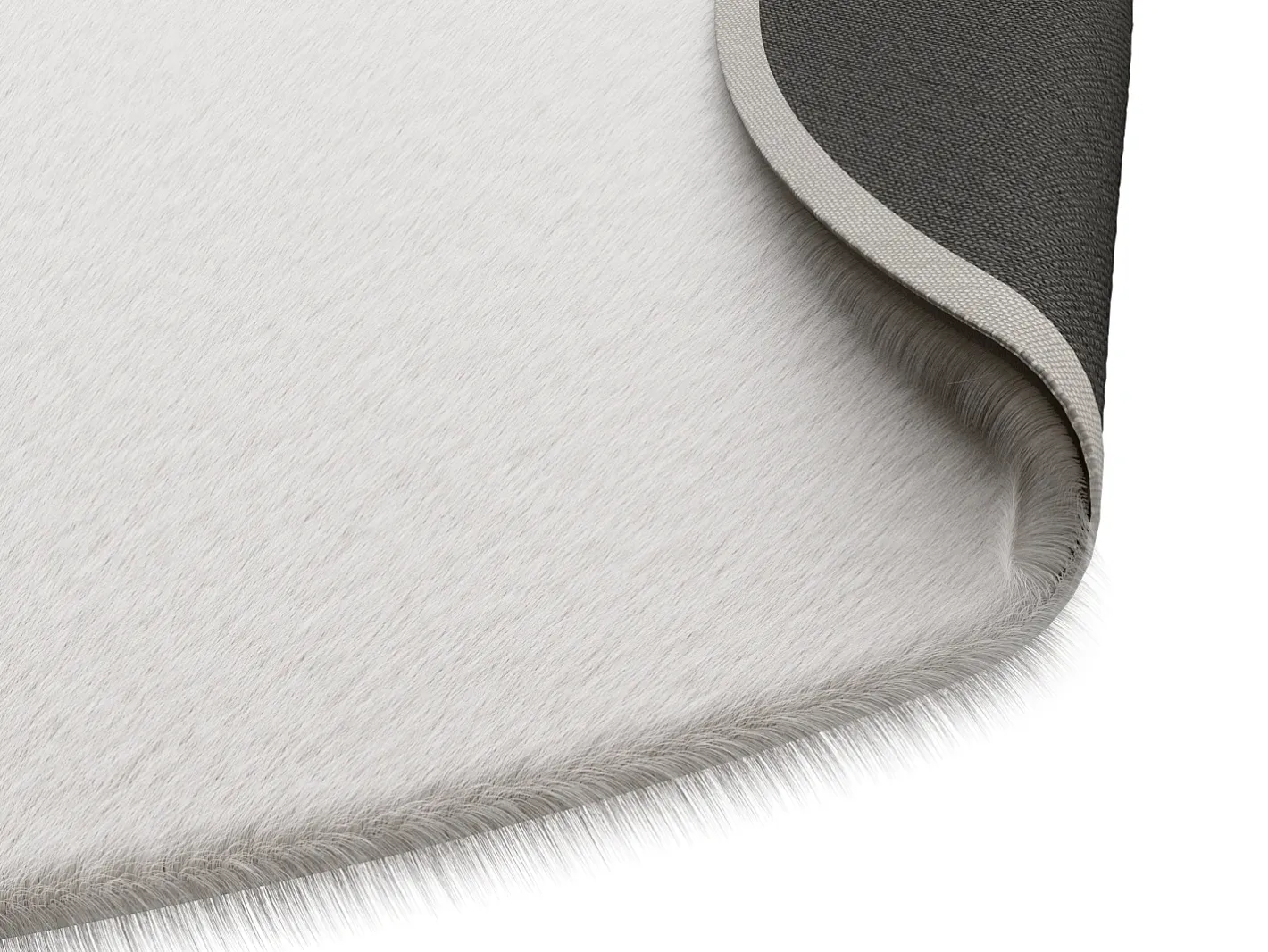 OZAIA Alfombra shaggy con efecto de piel, 120 x 180 cm, , GIRONA Beige Sale