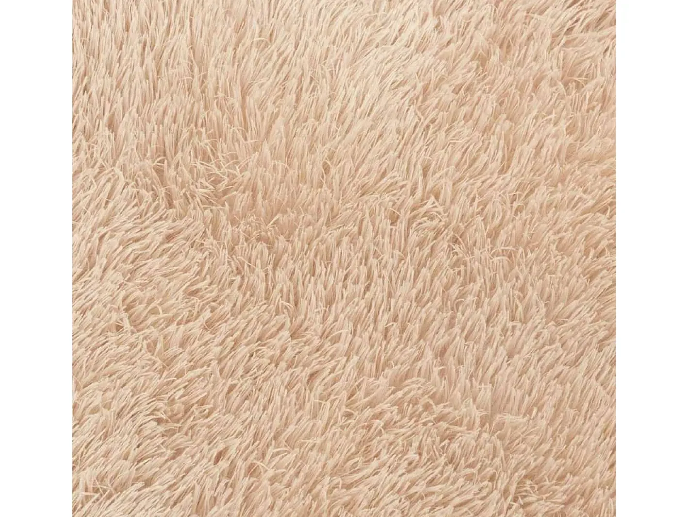 Alfombra De Cocina|Alfombra Redonda-Alfombra shaggy de pelo largo NAVARRA 200x200 cm poliéster Beige