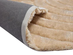 Best Vente-unique Alfombra shaggy de pelo largo en relieve, 200 x 290 cm, oscuro, MERISA Beige