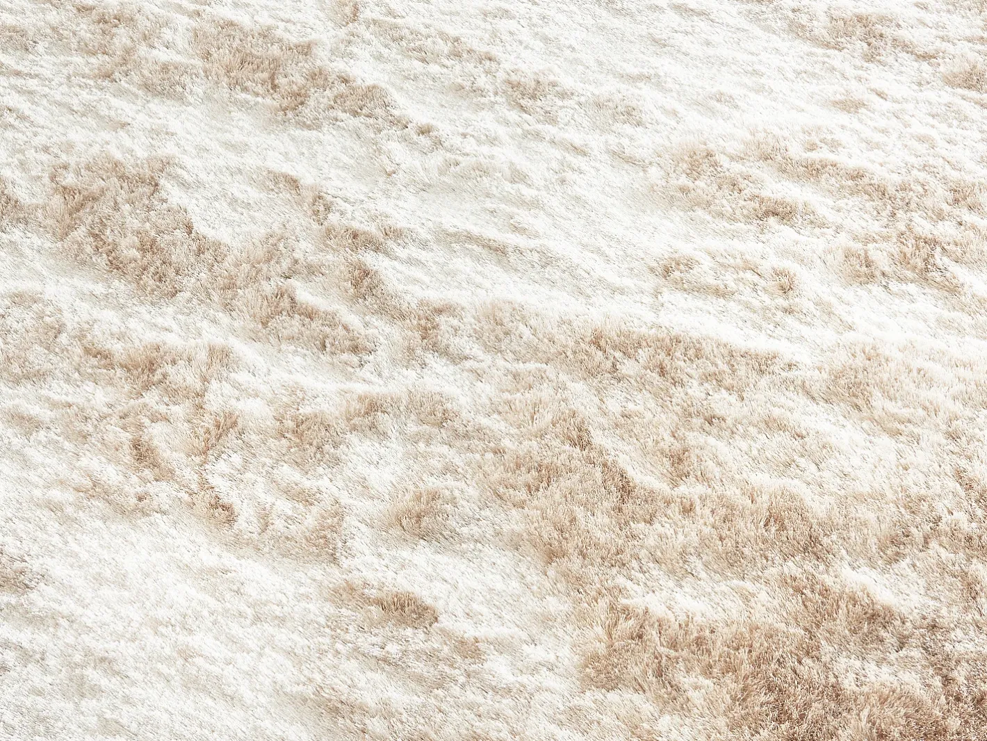 OZAIA Alfombra shaggy de pelo largo ultra suave - 160 x 230 cm - - DOLCE Beige Hot