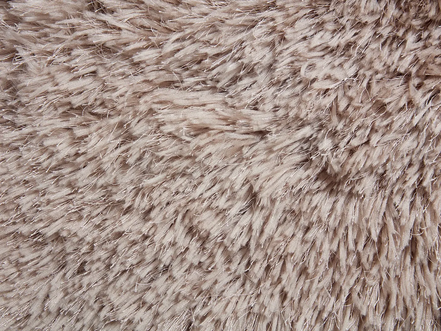Vente-unique Alfombra shaggy de pelo largo - 200 x 290 cm - Topo - ARDELA Topo / Beige