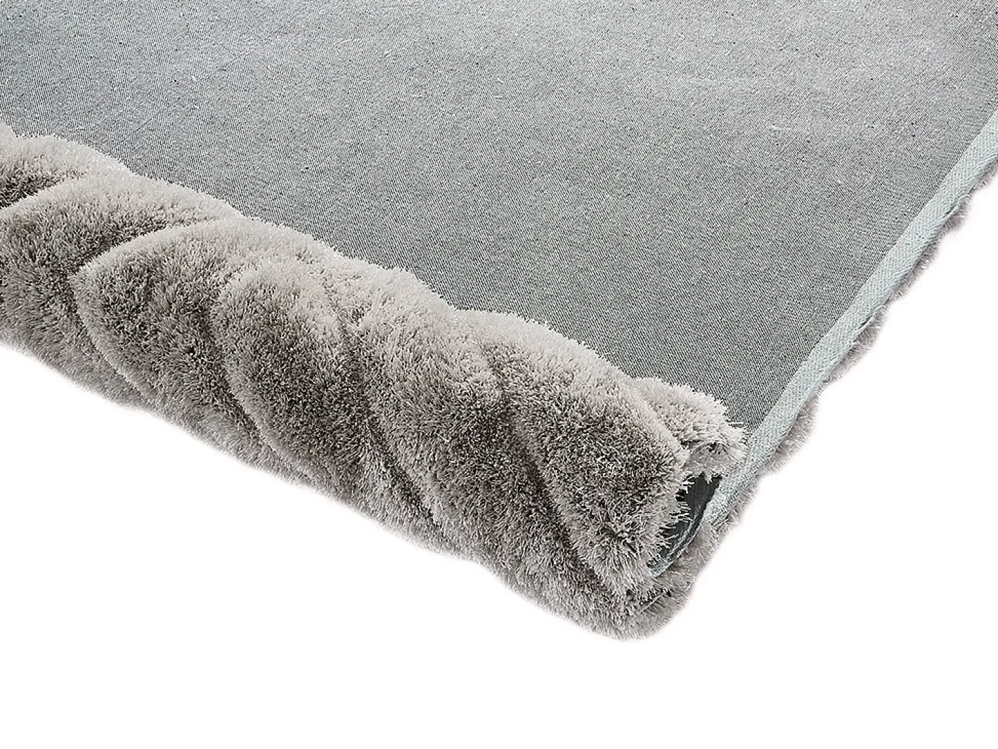 New OZAIA Alfombra shaggy efecto 3D MAZE poliéster bicolor 160x230cm Gris