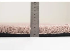Outlet Alfombra Shaggy tejida a mano 100x100 cm Cozy Beige
