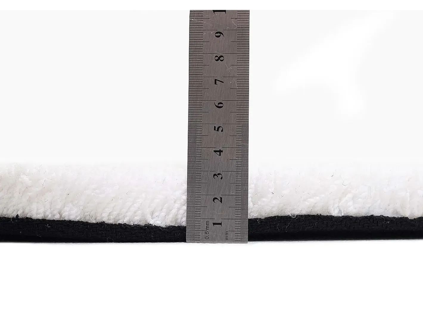 New Alfombra Shaggy tejida a mano 135x200 cm Cozy Blanco