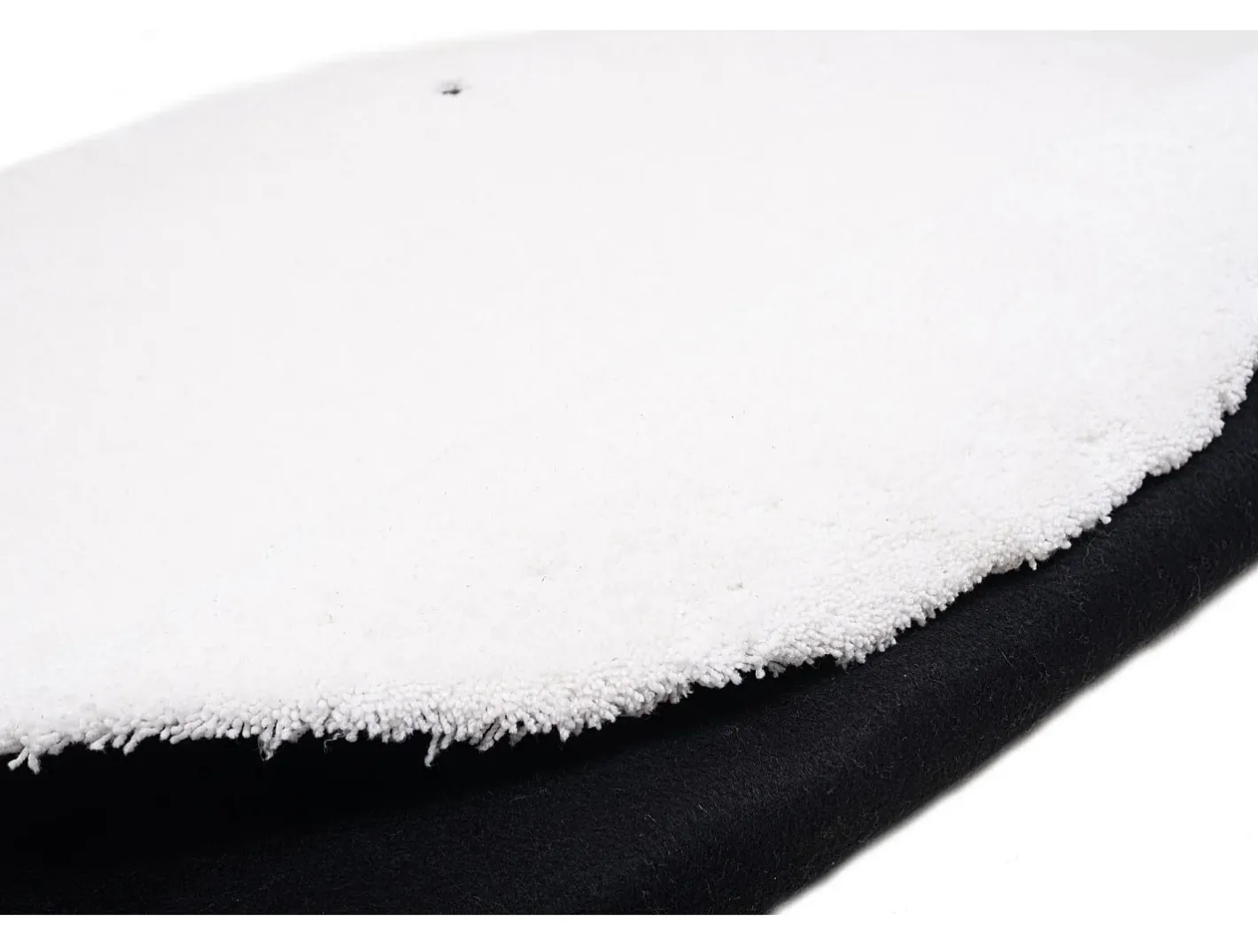 New Alfombra Shaggy tejida a mano 135x200 cm Cozy Blanco