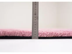 Alfombra Shaggy tejida a mano 190x190 cm Cozy Rosa Sale