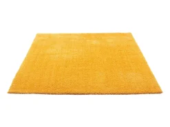 Alfombra Shaggy tejida a mano 160x230 cm Oro Cozy Dorado New