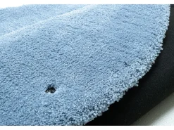 Hot Alfombra Shaggy tejida a mano 100x100 cm claro Cozy Azul