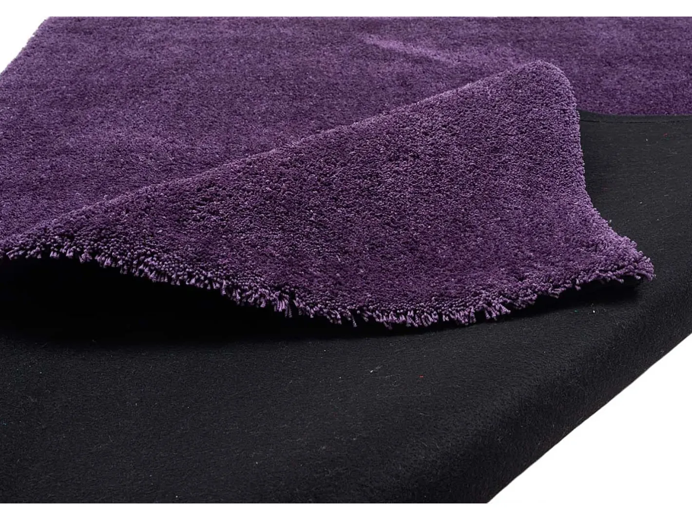 Alfombra Shaggy tejida a mano 65x135 cm Morado Cozy Violeta