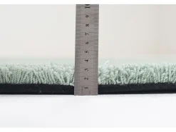 Alfombra Shaggy tejida a mano 190x190 cm Menta Cozy Verde almendra