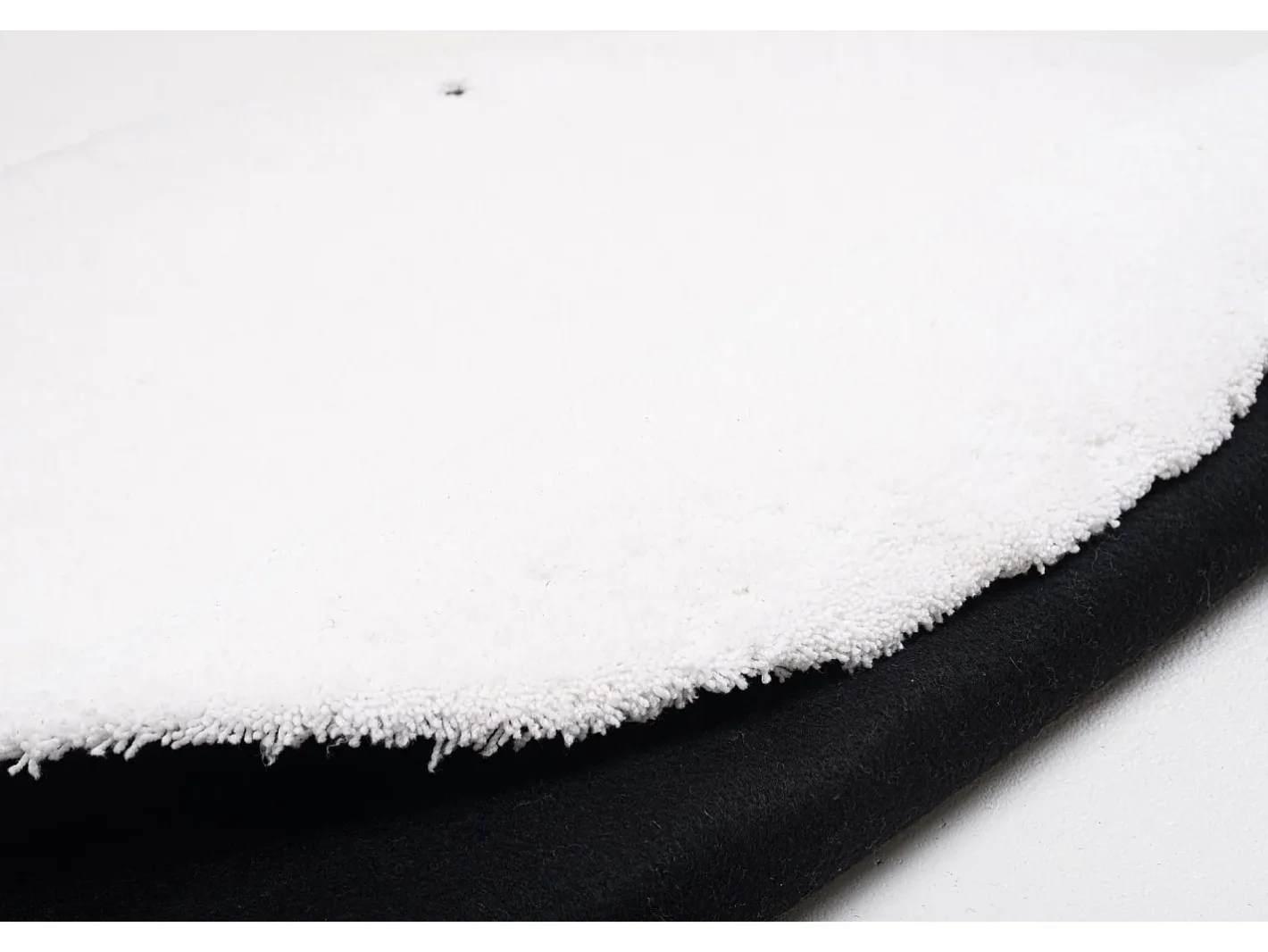 Best Alfombra Shaggy tejida a mano 190x190 cm Cozy Blanco