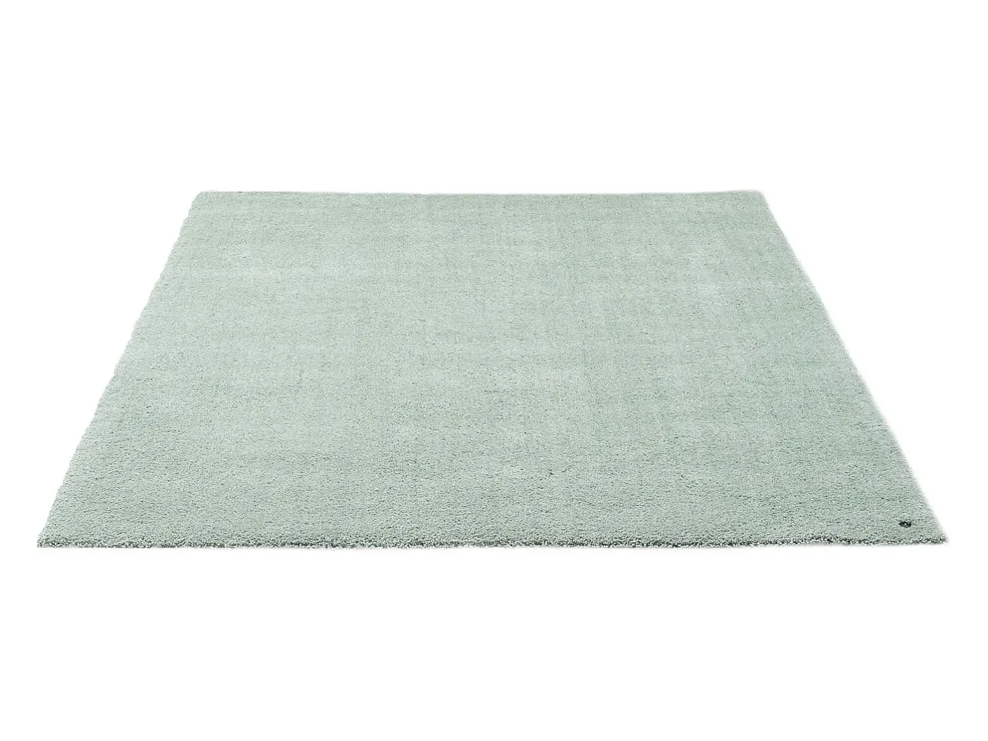 Alfombra Shaggy tejida a mano 65x135 cm Menta Cozy Verde almendra