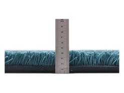 Discount Alfombra Shaggy tejida a mano 85x155 cm Petróleo Cozy Verde
