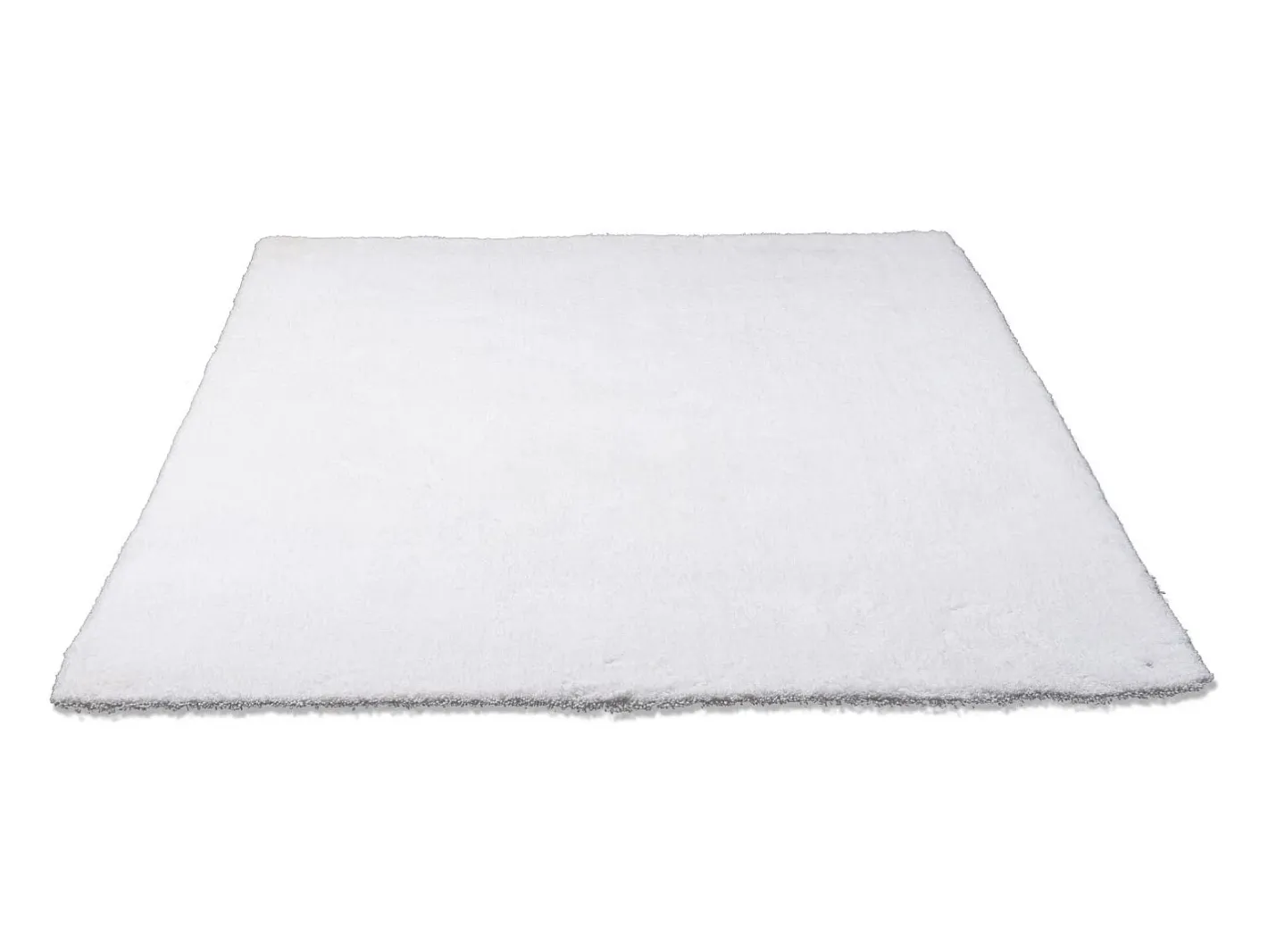 Alfombra De Salón-Alfombra Shaggy tejida a mano 160x230 cm Cozy Blanco