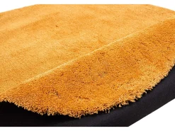 Alfombra De Salón-Alfombra Shaggy tejida a mano 80x120 cm Oro Cozy Dorado