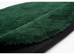 Hot Alfombra Shaggy tejida a mano 140x140 cm Cozy Verde