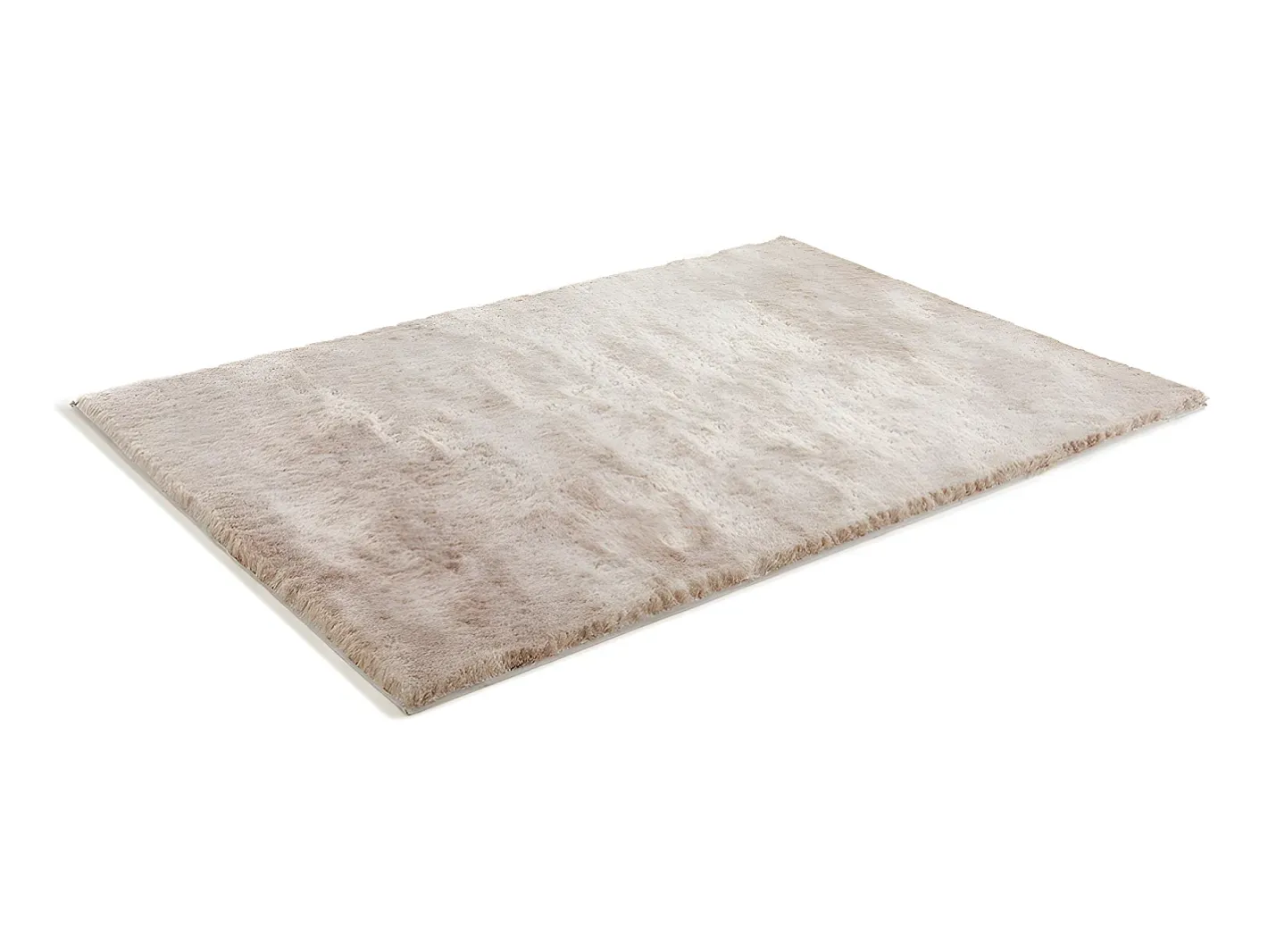 OZAIA Alfombra De Salón-Alfombra shaggy ultra suave de poliester de color 160x230 cm DOLCE Topo