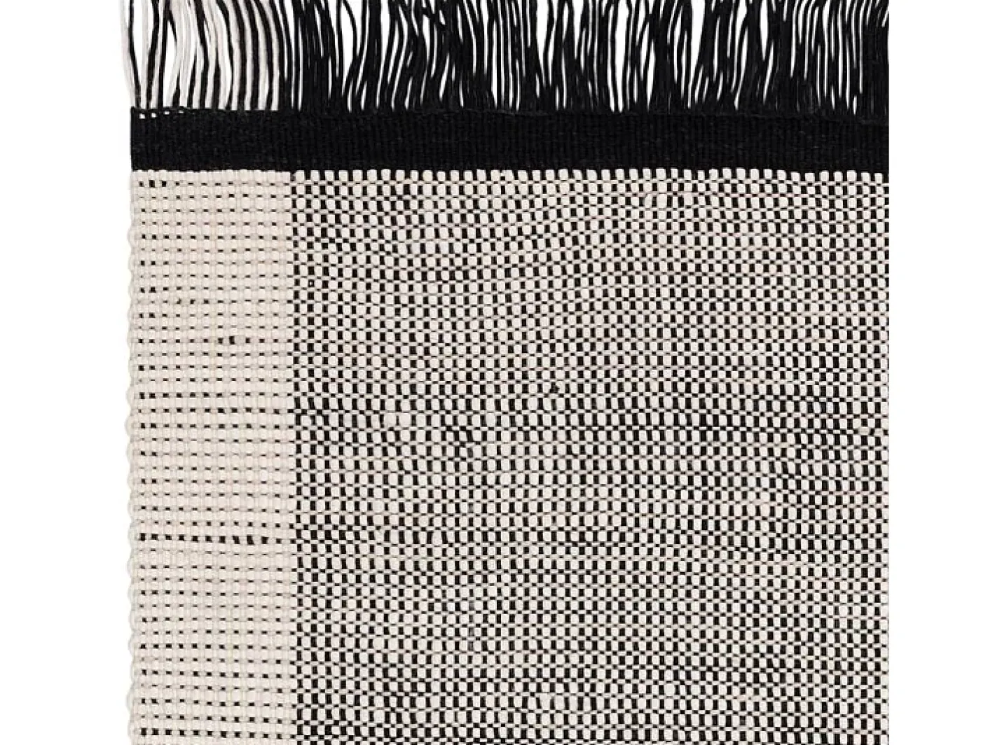 Online Alfombra tejida a mano, 100% lana - 200x290cm - , crema, blanco - Avalon Negro