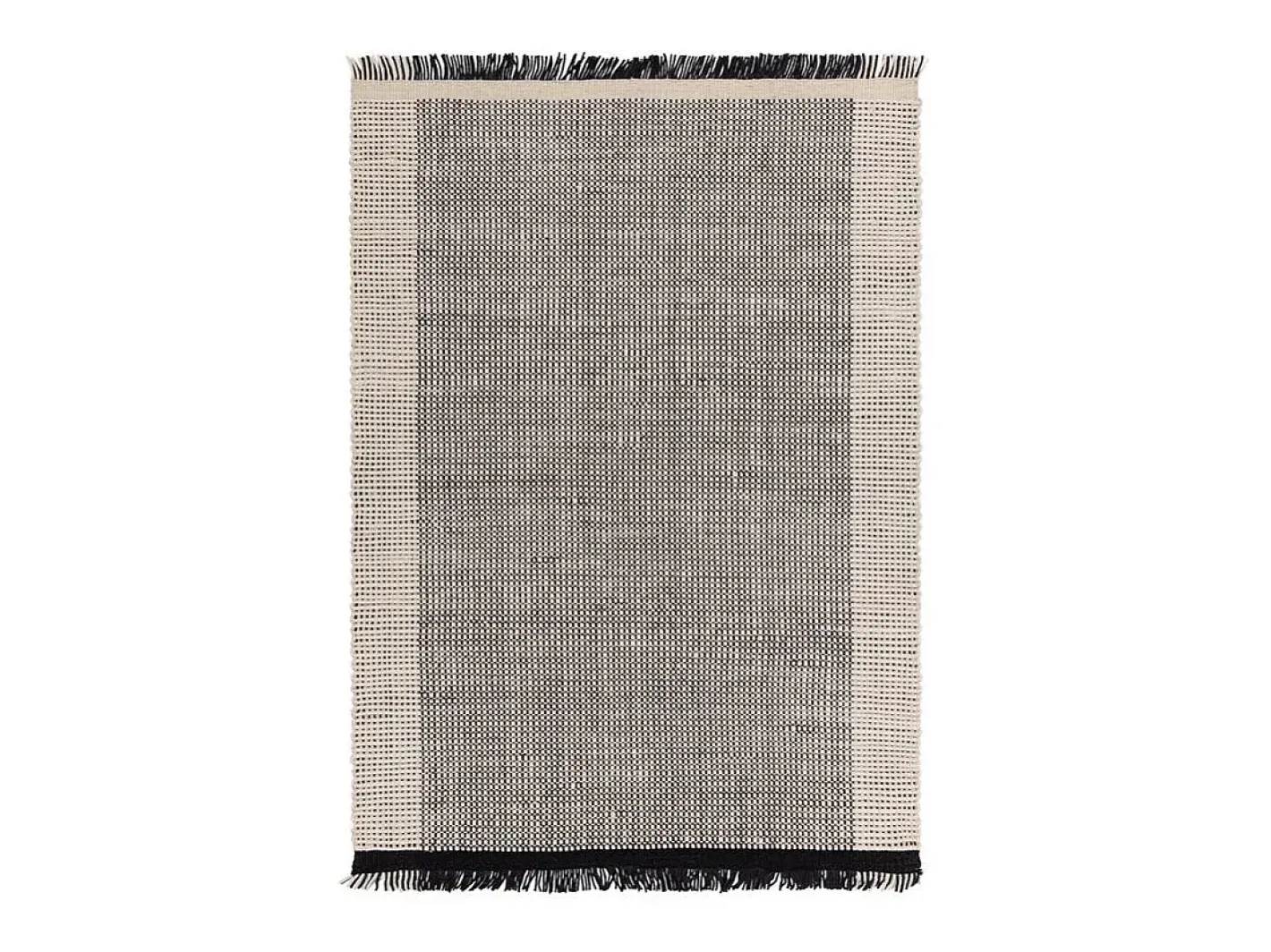 Online Alfombra tejida a mano, 100% lana - 200x290cm - , crema, blanco - Avalon Negro