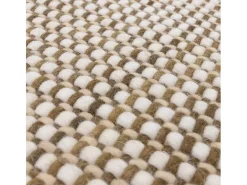 Best Alfombra tejida a mano, 100% lana - 160x230cm - , crema,blanco - Avalon Verde
