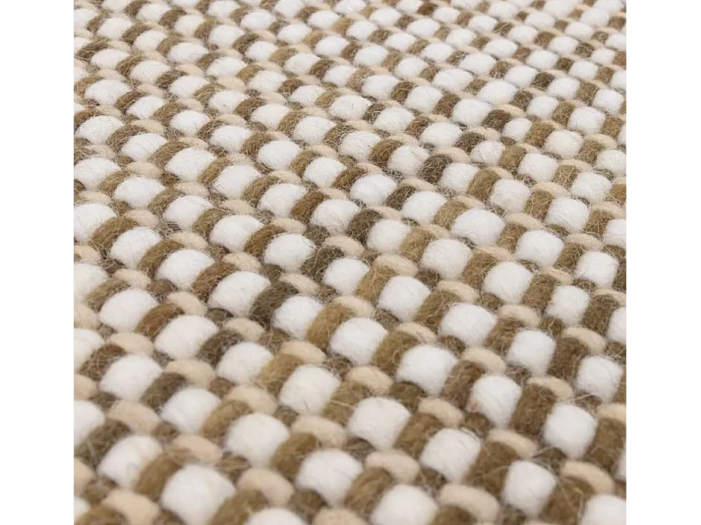 Best Alfombra tejida a mano, 100% lana - 160x230cm - , crema,blanco - Avalon Verde